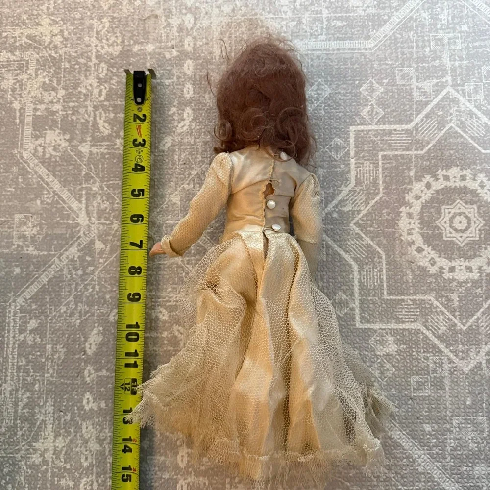 Vintage Mary Hoyer Composite Doll Bride Wedding Dress‎ Collectible Doll